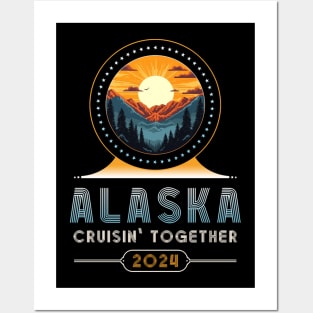 Alaska Cruise Wear Alaska 2024 Matching Family Friends Posters and Art